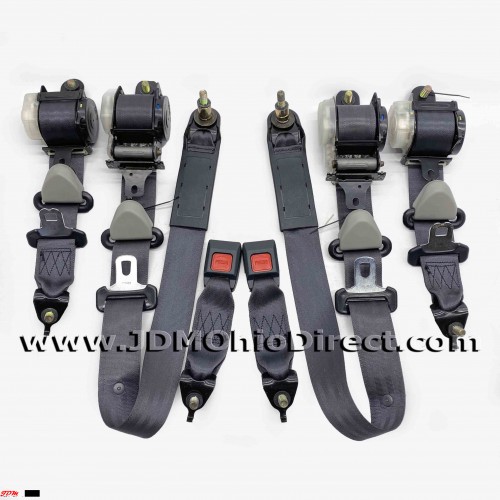 JDM DC2 Integra Type R Black Seatbelt Set 